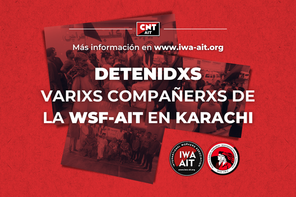 [Pakistán] Detenidxs varixs compañerxs de WSF-AIT en Karachi