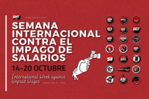 Semana Internacional contra el Impago de Salarios de 14 al 20 de octubre