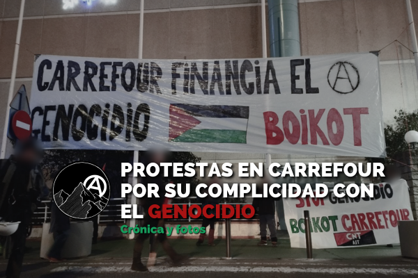 Protestas en el Carrefour de Collado Villalba por su complicidad con el genocidio en Palestina