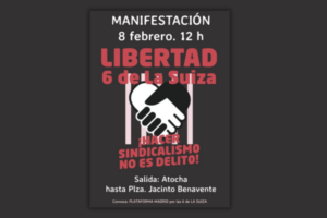 [Madrid] Manifestación en solidaridad con las 6 de La Suiza