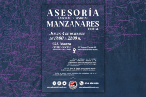 Manzanares el Real. Asesoría sindical trimestral